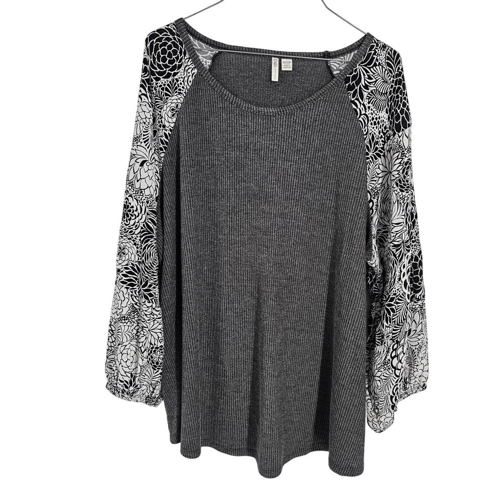 Cato Gray Long Sleeve Top Womens Size 18 / 20